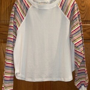 Love Riche Cream Raglan Long Sleeve Hoodie